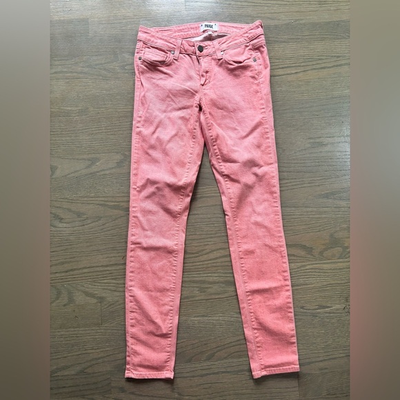 Paige Pink Verdugo Ultra Skinny Jeans Women’s size 27 - Picture 2 of 9